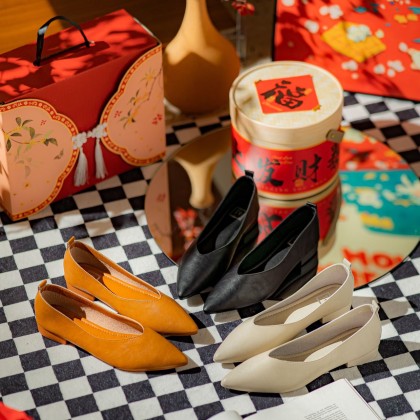 Refined Monochrome Block Heels 单色上班款 
